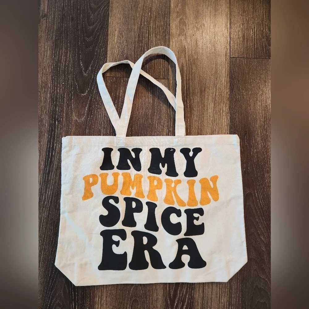 Pumpkin Spice Era Tote Bag Grocery Bag